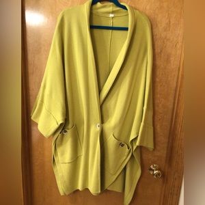 Lime green swing jacket